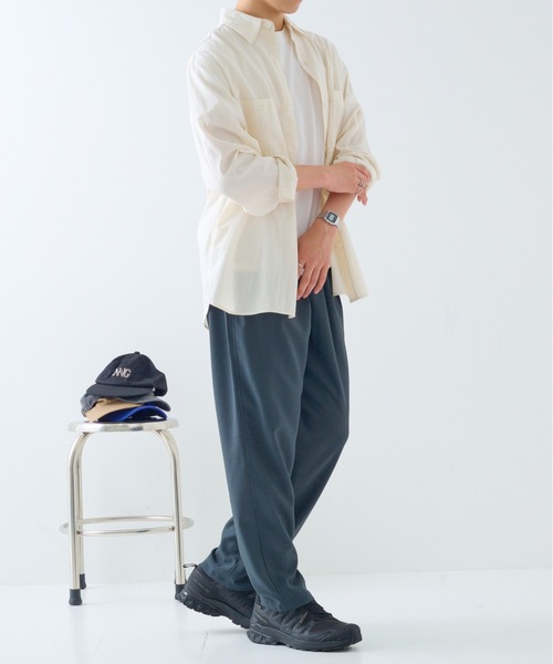 UNIVERSAL OVERALL(ユニバーサルオーバーオール)の「【UNIVERSAL OVERALL】CHILLPAN TAPERED U2623630-A(チノパンツ・メンズ・ベージュ/ブラック/チャコールグレー・L/M/XL)」の20枚目の写真