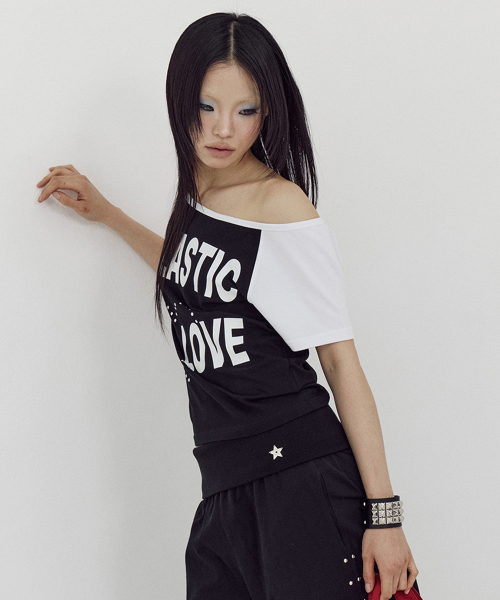 SETUP-EXE(セットアップイーエックスイー)の「P/L RAGLAN TOP / BLACK(Tシャツ/カットソー・レディース・その他・OS)」の1枚目の写真