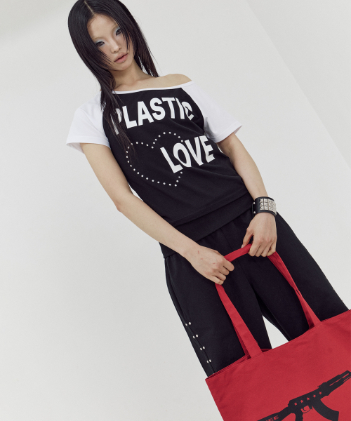 SETUP-EXE(セットアップイーエックスイー)の「P/L RAGLAN TOP / BLACK(Tシャツ/カットソー・レディース・その他・OS)」の5枚目の写真