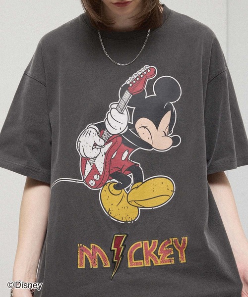 Disney（ディズニー）の「＜Exclusive＞ 【Disney】 Vintage Rock'n Roll Tee / 別注 ヴィンテージライク ディズニー ロックTシャツ（Tシャツ/カットソー・メンズ・ワイン/ブラック/ブラック系2/ブラック系/ブルー・L/M）」の11枚目の写真