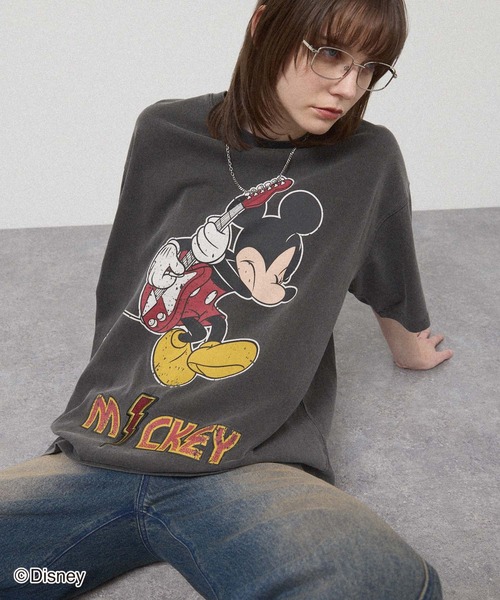 Disney（ディズニー）の「＜Exclusive＞ 【Disney】 Vintage Rock'n Roll Tee / 別注 ヴィンテージライク ディズニー ロックTシャツ（Tシャツ/カットソー・メンズ・ワイン/ブラック/ブラック系2/ブラック系/ブルー・L/M）」の13枚目の写真