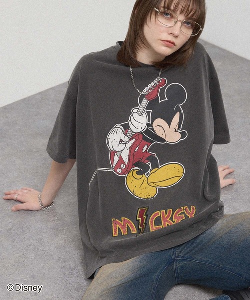 Disney（ディズニー）の「＜Exclusive＞ 【Disney】 Vintage Rock'n Roll Tee / 別注 ヴィンテージライク ディズニー ロックTシャツ（Tシャツ/カットソー・メンズ・ワイン/ブラック/ブラック系2/ブラック系/ブルー・L/M）」の18枚目の写真