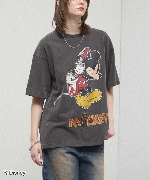 Disney（ディズニー）の「＜Exclusive＞ 【Disney】 Vintage Rock'n Roll Tee / 別注 ヴィンテージライク ディズニー ロックTシャツ（Tシャツ/カットソー・メンズ・ワイン/ブラック/ブラック系2/ブラック系/ブルー・L/M）」の19枚目の写真