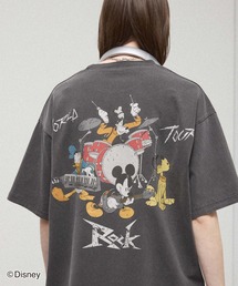 Disney（ディズニー）の「＜Exclusive＞ 【Disney】 Vintage Rock'n Roll Tee / 別注 ヴィンテージライク ディズニー ロックTシャツ（Tシャツ/カットソー）」