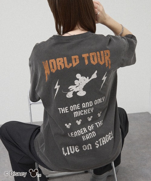 Disney（ディズニー）の「＜Exclusive＞ 【Disney】 Vintage Rock'n Roll Tee / 別注 ヴィンテージライク ディズニー ロックTシャツ（Tシャツ/カットソー・メンズ・ワイン/ブラック/ブラック系2/ブラック系/ブルー・L/M）」の21枚目の写真