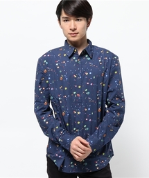 「Desigual/デシグアル」レインボー調ドット長袖シャツ