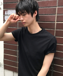 90年代ヴィンテージフィットウォッシュドTシャツ[ブラック]