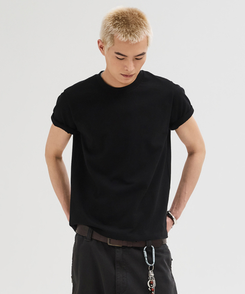LEIRE（ルアール）の「90年代ヴィンテージフィットウォッシュドTシャツ[ブラック]（Tシャツ/カットソー・メンズ・その他・MEDIUM/X-LARGE/2XL/LARGE）」の2枚目の写真