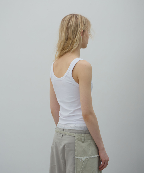 LCDC TM(エルシーディーシーティーエム)の「SPLIT GRAPHIC TANK TOP (WHITE)(Tシャツ/カットソー・レディース・その他・SMALL/MEDIUM)」の7枚目の写真