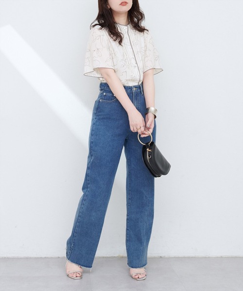 natural couture（ナチュラルクチュール）の「【ZOZO限定】パイピングタックフレアスリーブブラウス（シャツ/ブラウス・レディース・その他1/その他2/サックスブルー/ネイビー/ベージュ・FREE）」の21枚目の写真