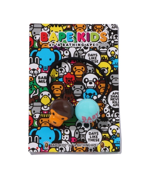 A BATHING APE（アベイシングエイプ）の「BABY MILO HAIR TIE（ヘアゴム・キッズ・イエロー/グリーン/ピンク・FREE）」の4枚目の写真
