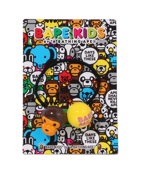 A BATHING APE（アベイシングエイプ）の「BABY MILO HAIR TIE（ヘアゴム・キッズ・イエロー/グリーン/ピンク・FREE）」の5枚目の写真