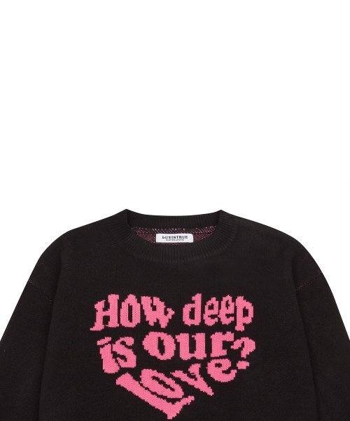 LUVISTRUE（ラヴイズトゥルー）の「MV LOVE KNIT(PINK)（ニット/セーター・レディース・その他・FREE）」の3枚目の写真