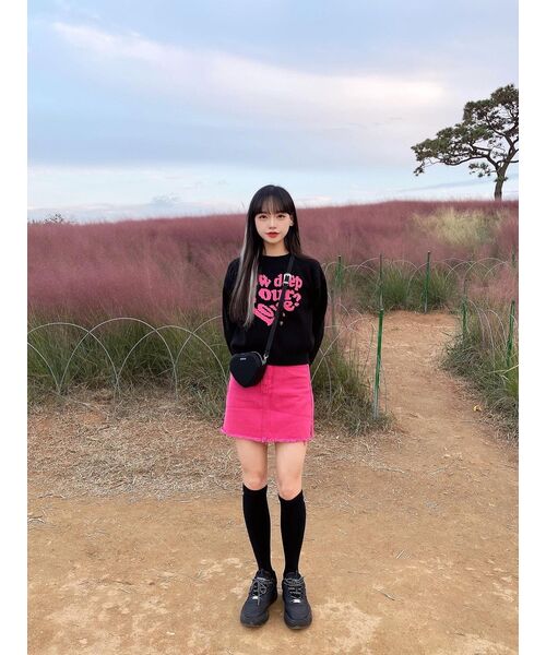 LUVISTRUE（ラヴイズトゥルー）の「MV LOVE KNIT(PINK)（ニット/セーター・レディース・その他・FREE）」の9枚目の写真
