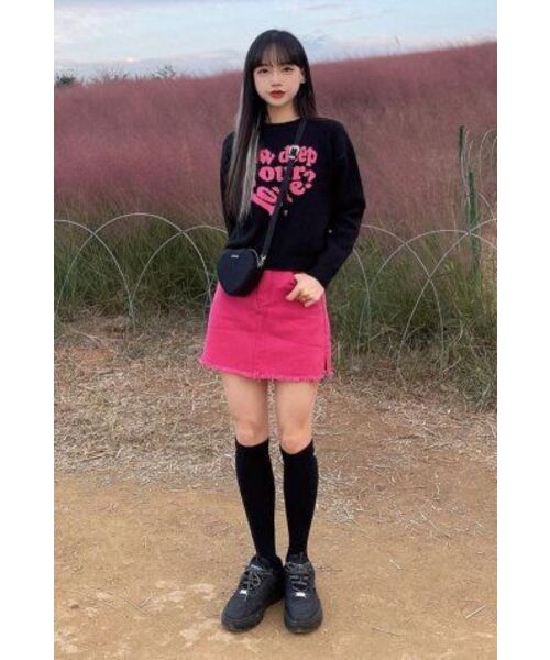 LUVISTRUE（ラヴイズトゥルー）の「MV LOVE KNIT(PINK)（ニット/セーター・レディース・その他・FREE）」の10枚目の写真