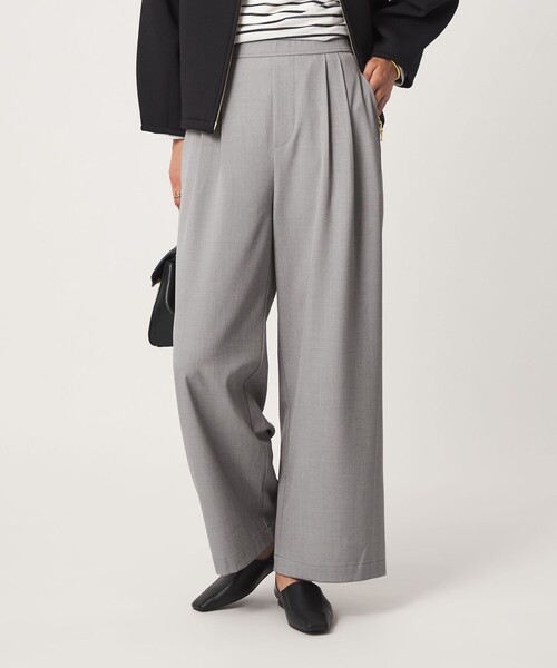 green label relaxing（グリーンレーベルリラクシング）の「［size SHORT/TALLあり］オルマイ ツイル ワイド パンツ（その他パンツ・レディース・グレー/モカ/ブラック/ブラウン・34/SHORT/TALL/40/38/36）」の21枚目の写真