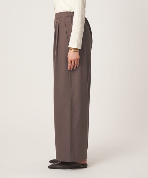 green label relaxing（グリーンレーベルリラクシング）の「［size SHORT/TALLあり］オルマイ ツイル ワイド パンツ（その他パンツ・レディース・グレー/モカ/ブラック/ブラウン・34/SHORT/TALL/40/38/36）」の20枚目の写真