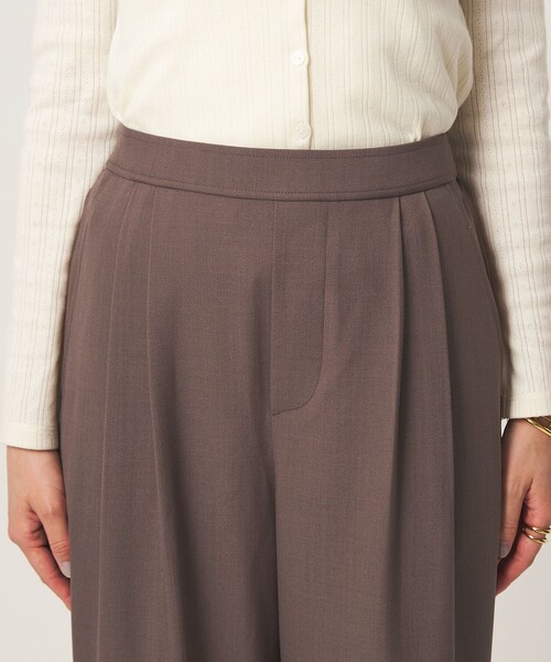green label relaxing（グリーンレーベルリラクシング）の「［size SHORT/TALLあり］オルマイ ツイル ワイド パンツ（その他パンツ・レディース・グレー/モカ/ブラック/ブラウン・34/SHORT/TALL/40/38/36）」の11枚目の写真