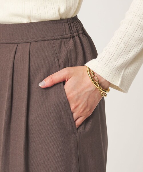 green label relaxing（グリーンレーベルリラクシング）の「［size SHORT/TALLあり］オルマイ ツイル ワイド パンツ（その他パンツ・レディース・グレー/モカ/ブラック/ブラウン・34/SHORT/TALL/40/38/36）」の12枚目の写真