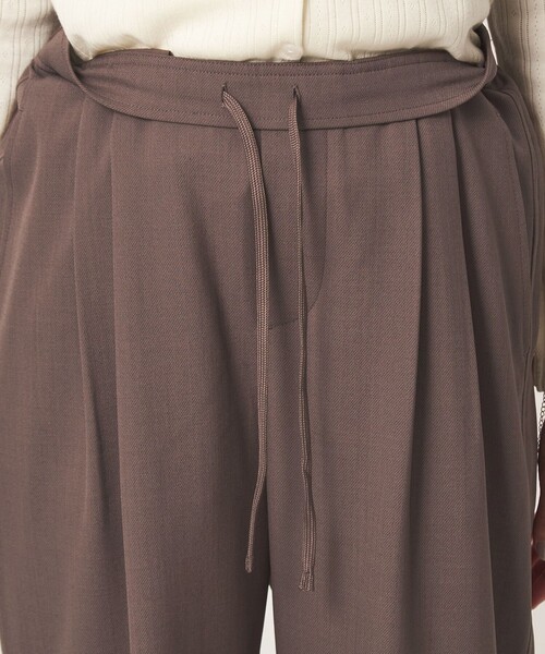 green label relaxing（グリーンレーベルリラクシング）の「［size SHORT/TALLあり］オルマイ ツイル ワイド パンツ（その他パンツ・レディース・グレー/モカ/ブラック/ブラウン・34/SHORT/TALL/40/38/36）」の5枚目の写真