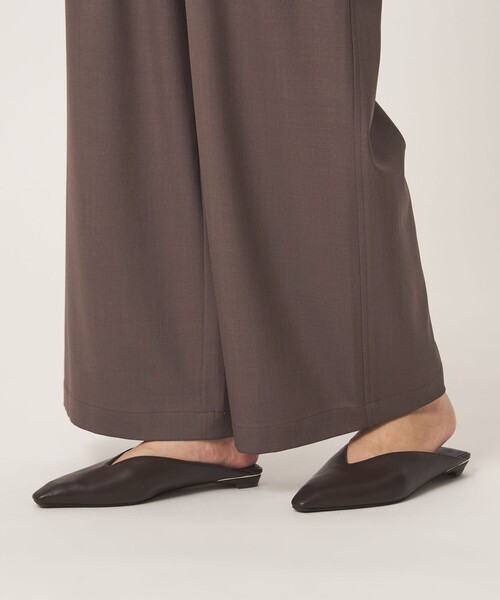 green label relaxing（グリーンレーベルリラクシング）の「［size SHORT/TALLあり］オルマイ ツイル ワイド パンツ（その他パンツ・レディース・グレー/モカ/ブラック/ブラウン・34/SHORT/TALL/40/38/36）」の6枚目の写真
