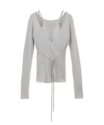 CLANE(�N���l)�́yCLANE/�N���l�zCAMISOLE SET CACHECOEUR KNIT TOPS/�L���~�\�[���Z�b�g�J�V���N�[���j�b�g�g�b�v�X(�j�b�g/�Z�[�^�[)