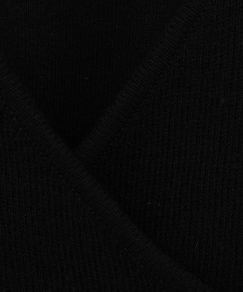 CLANE（クラネ）の「【CLANE/クラネ】CAMISOLE SET CACHECOEUR KNIT TOPS/キャミソールセットカシュクールニットトップス（ニット/セーター・レディース・ブラック/グレー・2）」の15枚目の写真