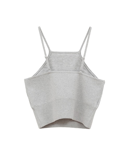 CLANE（クラネ）の「【CLANE/クラネ】CAMISOLE SET CACHECOEUR KNIT TOPS/キャミソールセットカシュクールニットトップス（ニット/セーター・レディース・ブラック/グレー・2）」の10枚目の写真