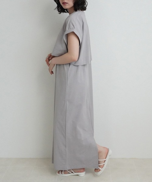 SELECT LEVERY(セレクトリベリー)の「接触冷感 マルチWAYアンサンブルワンピース(ワンピース・レディース・チャコール/ベージュ/ブラック・MEDIUM/LARGE)」の10枚目の写真
