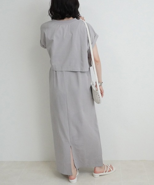 SELECT LEVERY(セレクトリベリー)の「接触冷感 マルチWAYアンサンブルワンピース(ワンピース・レディース・チャコール/ベージュ/ブラック・MEDIUM/LARGE)」の12枚目の写真