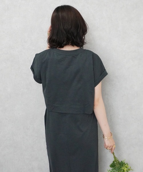 SELECT LEVERY(セレクトリベリー)の「接触冷感 マルチWAYアンサンブルワンピース(ワンピース・レディース・チャコール/ベージュ/ブラック・MEDIUM/LARGE)」の22枚目の写真