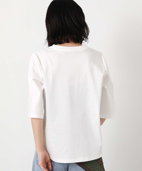 Gready Brilliant(グレディブリリアン)の「スムースレターロゴ5分袖(Tシャツ/カットソー・レディース・オフホワイト/チャコールグレー・FREE)」の17枚目の写真