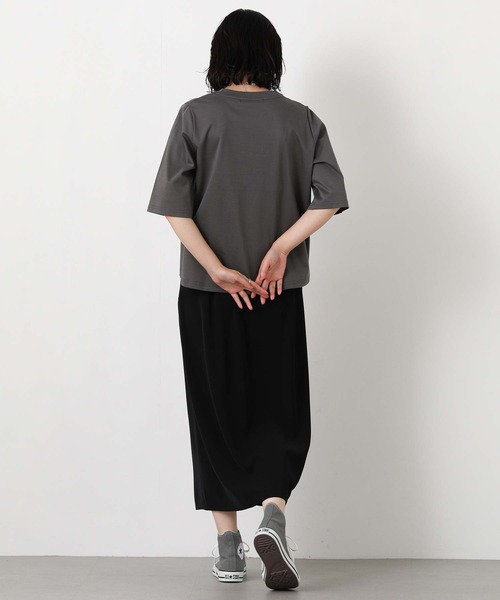 Gready Brilliant(グレディブリリアン)の「スムースレターロゴ5分袖(Tシャツ/カットソー・レディース・オフホワイト/チャコールグレー・FREE)」の22枚目の写真