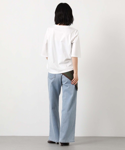 Gready Brilliant(グレディブリリアン)の「スムースレターロゴ5分袖(Tシャツ/カットソー・レディース・オフホワイト/チャコールグレー・FREE)」の13枚目の写真