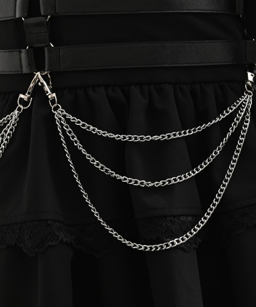 TRAVAS TOKYO(トラバス トウキョウ)の「『TRAVAS TOKYO/トラバス トーキョー』ハーネスベルト付きボンテージワンピース(ワンピース・レディース・ブラック・L/M)」の20枚目の写真