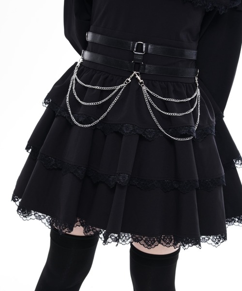TRAVAS TOKYO(トラバス トウキョウ)の「『TRAVAS TOKYO/トラバス トーキョー』ハーネスベルト付きボンテージワンピース(ワンピース・レディース・ブラック・L/M)」の7枚目の写真