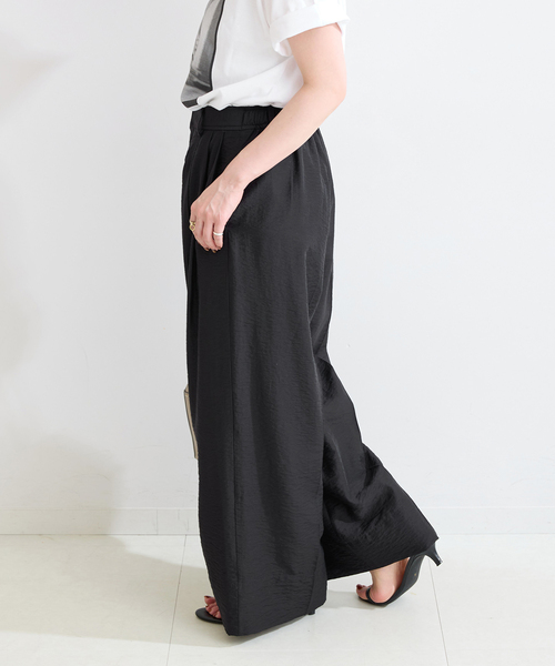 B.C STOCK（ベーセーストック）の「シアーストレートパンツ（その他パンツ・レディース・ブラック/ブラウン・FREE）」の8枚目の写真