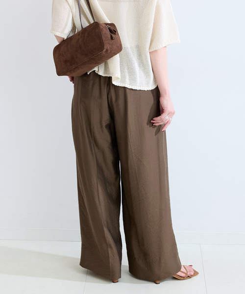 B.C STOCK（ベーセーストック）の「シアーストレートパンツ（その他パンツ・レディース・ブラック/ブラウン・FREE）」の16枚目の写真