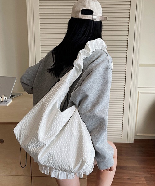 Miniministore（ミニミニストア）の「軽いチェック柄ショルダーバッグレディース（ショルダーバッグ・レディース・ホワイト/ブラック/ブラウン/ダークグレー・FREE）」の18枚目の写真