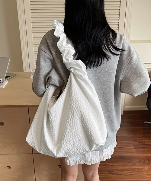 Miniministore（ミニミニストア）の「軽いチェック柄ショルダーバッグレディース（ショルダーバッグ・レディース・ホワイト/ブラック/ブラウン/ダークグレー・FREE）」の19枚目の写真