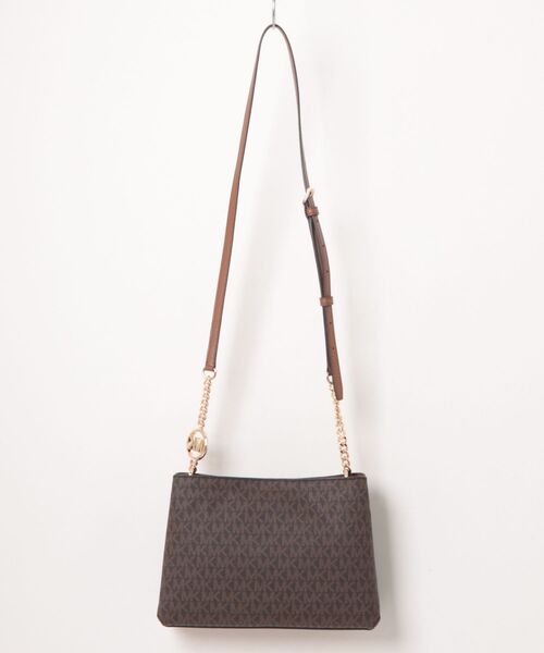 MICHAEL KORS(マイケルコース)の「CHRISTINA トリプルコンパートメント クロスボディ スモール - MKシグネチャー(ショルダーバッグ・レディース・ブラウン・FREE)」の2枚目の写真
