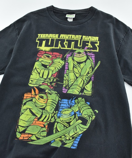 VINTAGE（ヴィンテージ）の「【USED】“TEENAGE MUTANT NINJA TURTLES” キャラクター Tシャツ（Tシャツ/カットソー・メンズ・ブラック・LARGE）」の3枚目の写真