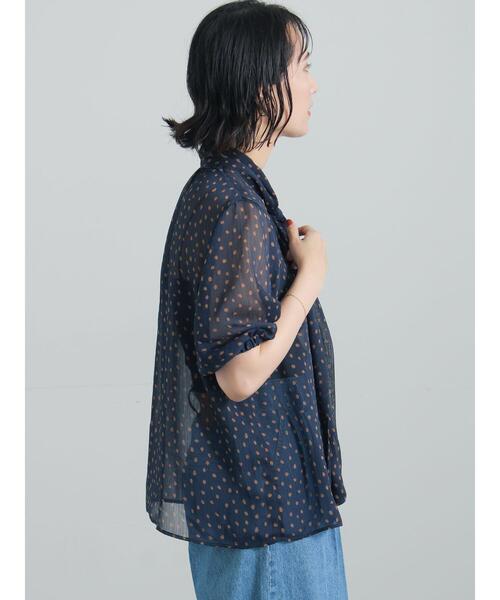 Te chichi（テチチ）の「柄アソート楊柳シフォンボウタイブラウス（シャツ/ブラウス・レディース・ネイビー/チャコールグレー/レッド/ブラウン・F）」の22枚目の写真