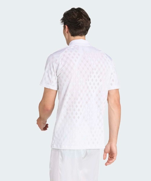 adidas（アディダス）の「テニス プロ クライマクール+ フリーリフト ポロシャツ / アディダス adidas（ポロシャツ・メンズ・ホワイト・XX-LARGE/XXX-LARGE/LARGE/MEDIUM/SMALL/X-LARGE/X-SMALL）」の2枚目の写真
