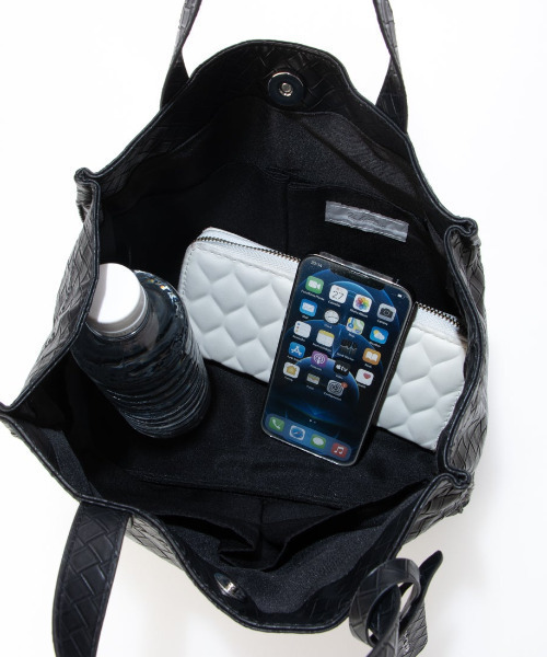 cache cache(カシュ カシュ)の「カシュカシュ cachecache / メッシュエンボスショッパートートS(トートバッグ・レディース・ベージュ/チョコ/ブラック/グレー/アイボリー/グリーン・FREE)」の16枚目の写真