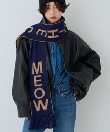 Stuart Austin（ステュアートオースティン）の「【STUART AUSTIN / ステュアートオースティン】ロゴマフラー CATS MEOW（マフラー）」
