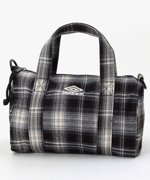 FREAK'S STORE(フリークスストア)の「UMBRO/アンブロ SP flannel Mini Boston Bag/別注 フランネル ミニボストンバッグ(ショルダーバッグ・メンズ・ベージュ/ネイビー/ブラウン/ブラック・ONE SIZE)」の18枚目の写真
