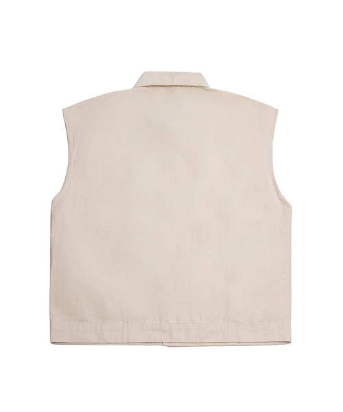 NIGHTWORKDEPT(ナイトワークデプト)の「Burn Washed Utility Vest_Ivory(ベスト・レディース・その他・ONE)」の2枚目の写真