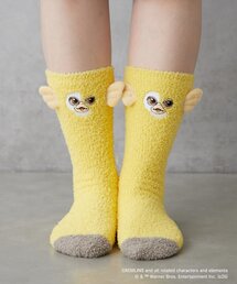 BIRTHDAY BAR（バースデイバー）の「【GREMLINS グレムリン】もこもこ耳付きソックス イエロー（ソックス/靴下）」