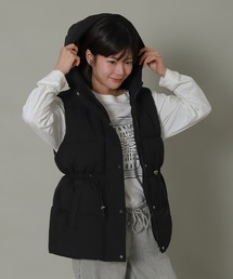 libelle more（リベル モア）の「ファイバーダウンフード中綿ベスト（ダウンジャケット/コート）」
